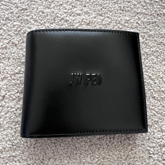 JW PEI Other - JW PEI Vegan Leather Bifold Wallet – Black (with Dust Bag)